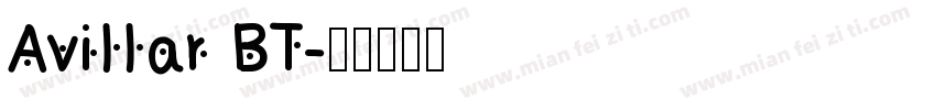 Avillar BT字体转换